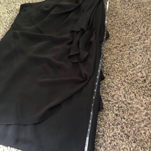 JS Boutique black one shoulder jeweled dress.size 12. - Picture 9 of 13